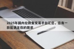 2025年国内伦敦金交易平台汇总，总有一款能满足你的需求