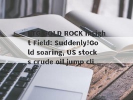 LTG GOLD ROCK Insight Field: Suddenly!Gold soaring, US stocks crude oil jump cliff